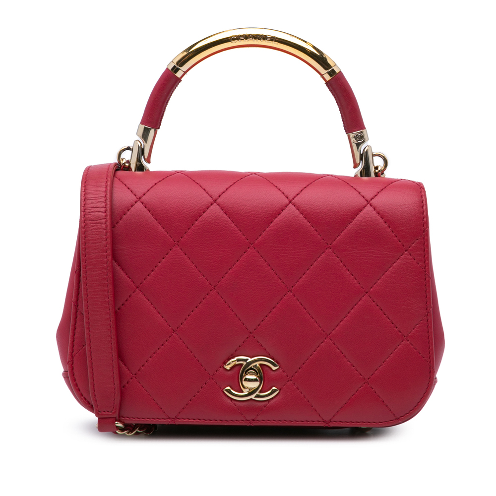Pre-Loved Chanel Mini Quilted Lambskin Carry Chic Flap